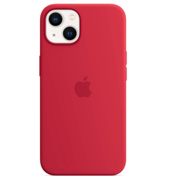 Чехол накладка iPhone 13 6.1" Silicone Case (Magsafe IC) Red - фото 10605