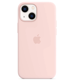 Чехол накладка iPhone 13 6.1" Silicone Case (Magsafe IC) Chalk Pink - фото 17194