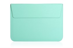 Чехол конверт MacBook 13-14" All modes Gurdini Sleeve с подставкой эко-кожа Мятный - фото 17568