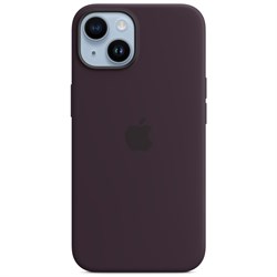 Чехол накладка iPhone 14 Silicone Case MagSafe Elderberry - фото 18022