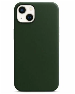Чехол накладка iPhone 13 6.1" Leather Case (Magsafe IC) Clover - фото 20170