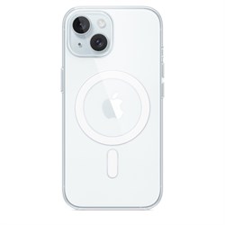 Чехол накладка iPhone 15 Plus 6.7" Clear Case with Magsafe - фото 20206