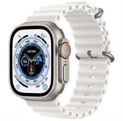 Apple Watch Ultra 49mm Titanium White Ocean Band - фото 20678