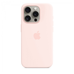 Чехол накладка iPhone 15 Pro Silicone Case MagSafe Light Pink - фото 20803