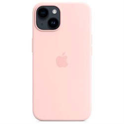 Чехол накладка iPhone 14 Pro 6.1" Silicone Case MagSafe Chalk Pink - фото 20809