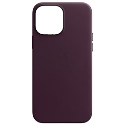 Чехол накладка iPhone 13 6.1" Leather Case (Magsafe IC) Dark Cherry MiSuDQtwirmSD44Mtpge70 - фото 21218