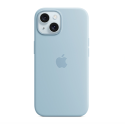 Чехол накладка iPhone 15 Silicone Case MagSafe Light Blue 1jTaM2XrgaEqURgq693352 - фото 22610