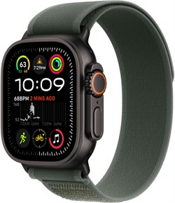 Apple Watch Ultra 2 49 мм Black Titanium Case / Green Trail Loop 2X27PpjKjZwzJL2DnQFCX1 - фото 23370