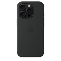 Чехол накладка iPhone 16 Pro Silicone Case MagSafe Black b27Vhq7rgCddAZuPXh5Q82 - фото 23466