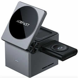 БЗУ AceFast E18 Rubik's Cube 3-in-1 Wireless Charging Holder metal Gray Fw6btUWhgg7d0xH5EpTTr1 - фото 27998