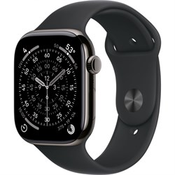 Apple Watch Series 11 46mm Slate Titanium Case with Black Sport Band (M/L) IY-3XAXjjnFgL22jIaLga0 - фото 34875