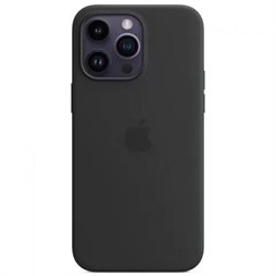 Чехол накладка iPhone 14 Pro Max 6.7" Silicone Case MagSafe Midnight - фото 8770