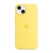 Чехол накладка iPhone 13 6.1" Silicone Case (Magsafe IC) Lemon Zest
