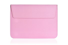 Чехол конверт MacBook 13-14" All modes Gurdini Sleeve с подставкой эко-кожа Розовый