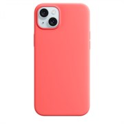 Чехол накладка iPhone 15  Silicone Case MagSafe Guava