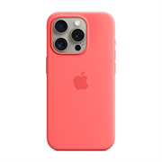 Чехол накладка iPhone 15 Pro Silicone Case MagSafe Guava