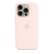 Чехол накладка iPhone 15 Pro Silicone Case MagSafe Light Pink