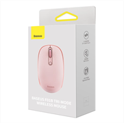 Беспроводная мышь Baseus F01b Tri-Mode Wireless Mouse Baby Pink