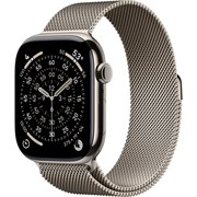 Apple Watch Series 11 46mm Natural Titanium Case with Natural Milanese Loop (S/M) 9zLimZIXiKYX4sfdBYUvW1