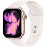 Apple Watch Series 11 46mm Rose Gold Aluminum Case with Light Blush Sport Band (S/M) fOVYKZYtgjanOhvAp7V9E3
