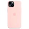 Чехол накладка iPhone 14 Pro Max 6.7" Silicone Case MagSafe Chalk Pink - фото 17900