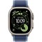 Apple Watch Ultra 3 2025 49mm Natural Titanium Case with Blue/Bright Blue Trail Loop (S/M) oBix3P5ehsrdDSr56x-ng2 - фото 35055